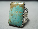 Gorgeous San Felipe Native American Royston Turquoise Sterling Silver Ring-Nativo Arts