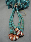 Biggest Best Vintage Navajo Royston Turquoise Native American Necklace Old-Nativo Arts