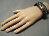 Pearlene Spencer Vintage Native American Navajo Turquoise Sterling Silver Bracelet Old-Nativo Arts