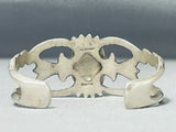 Astonishing Vintage Native American Navajo Kingman Turquoise Sterling Silver Bracelet Signed-Nativo Arts