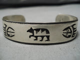 Quality Vintage Hopi Nathtan Fred Sterling Silver Native American Bracelet-Nativo Arts