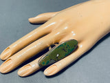 Stunning Vintage Native American Navajo Royston Turquoise Sterling Silver Colossal Ring-Nativo Arts