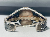 One Of Best Early Vintage Native American Navajo Cerrillos Turquoise Sterling Silver Bracelet-Nativo Arts