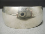 Hand Wrought All Sterling Silver Navajo Native American Bracelet Cuff-Nativo Arts