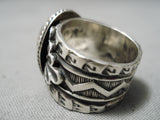 Quality Vintage Native American Navajo Sunny Reeves Sterling Silver Royston Turquoise Ring-Nativo Arts
