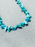 Amazing Vintage Native American Navajo Turquoise Heishi Blue Necklace Old-Nativo Arts