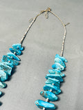 220 Gram Vintage Native American Navajo Morenci Turquoise Necklace-Nativo Arts