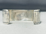 Fabulous Open Hand Vintage Native American Navajo Sterling Silver Bracelet-Nativo Arts