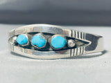 Native American Important Joe Joseph Quintana Turquoise Sterling Silver Bracelet-Nativo Arts