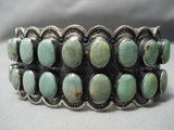 One Of The Best Vintage Native American Navajo Domed Royston Turquoise Sterling Silver Bracelet-Nativo Arts