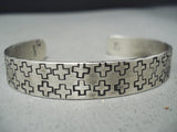 Family Of Crosses Native American Sterling Silver Christian Bracelet-Nativo Arts
