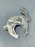 Marvelous Vintage Native American Navajo Sterling Silver Rabbit Pin-Nativo Arts