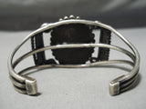 One Of The Best Early Vintage Native American Navajo Chrysocolla Sterling Silver Bracelet-Nativo Arts