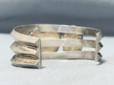 Very Rare Aquastone Vintage Native American Navajo Sterling Silver Bracelet Cuff-Nativo Arts