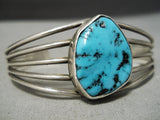 Amazing Native American Navajo Turquoise Sterling Silver Bracelet-Nativo Arts