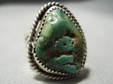 Important Vintage Native American Navajo David Tune Royston Turquoise Sterling Silver Ring-Nativo Arts
