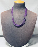 Native American Rare Southwestern Purple Sugilite Sterling Silver Necklace-Nativo Arts