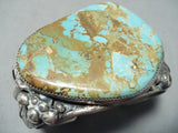 Huge Heavy Museum Vintage Native American Navajo Royston Turquoise Sterling Silver Bracelet-Nativo Arts
