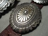 Important Vintage Native American Navajo Nel Burbank Sterling Silver Concho Belt Old-Nativo Arts