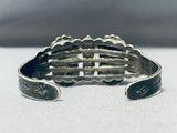 Early 1900's Vintage Native American Navajo Turquoise Sterling Silver Bracelet-Nativo Arts