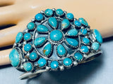 Incredible Native American Navajo Royston Turquoise Sterling Silver Bracelet-Nativo Arts