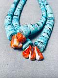One Of The Finest Vintage Native American Navajo Turquoise Jacla Animal Fetish Necklace-Nativo Arts