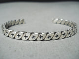 Sunny Reeves Navajo Sterling Silver Star Bracelet Native American-Nativo Arts