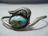 Exquisite Vintage Native American Navajo Royston Turquoise Sterling Silver Bracelet Old-Nativo Arts
