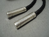 Tremendous Navajo Native American Sterling Silver Southwest Bolo Tie-Nativo Arts