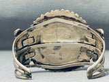 Wil Secatero Native American Navajo Turquoise Sterling Silver Bracelet Signed-Nativo Arts