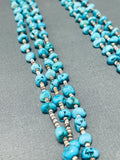 Native American Amazing Vintage Navajo Turquoise White Shell Necklace Old-Nativo Arts