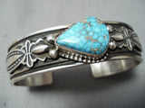 Authentic Albert Jake Native American Navajo Turquoise Sterling Silver Bracelet-Nativo Arts