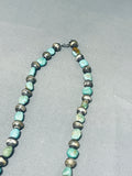 Marvelous Vintage Native American Navajo Royston Turquoise Sterling Silver Necklace-Nativo Arts