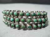 Native American Rare Vintage Zuni Cerrillos Turquoise Sterling Silver Bracelet-Nativo Arts