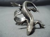 Extraordinary Detail Sterling Silver Gekko Ring Native American-Nativo Arts