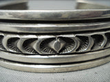 Sensational Vintage Navajo Sterling Silver Bracelet Native American Old-Nativo Arts