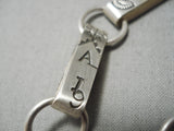 Native American Important Vintage Santo Domingo Anthony Lovato Sterling Silver Necklace-Nativo Arts