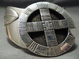 Important Vintage Native American Navajo Anthony Kee 4 Directions Sterling Silver Bracelet Old-Nativo Arts