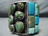 One Of The Best Ever Vintage Native American Navajo Damale Turquoise Sterling Silver Bracelet-Nativo Arts