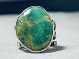 One Of A Kind San Felipe Huge Royston Turquoise Sterling Silver Ring-Nativo Arts