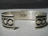 Sensational Vintage Native American Navajo Albert Jake Turquoise Sterling Silver Bracelet-Nativo Arts