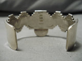 Unique Distinctive!! Vintage Native American Navajo Kokpelli Turquoise Sterling Silver Bracelet-Nativo Arts