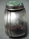 Amazing Vintage Native American Navajo Carico Lake Turquoise Sterling Silver Bracelet-Nativo Arts