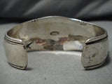 Incredible Vintage Native American Navajo Spiny Oyster Sterling Silver Bracelet Cuff-Nativo Arts