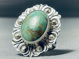 Outstanding San Felipe Royston Turquoise Sterling Silver Ring-Nativo Arts