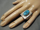 Incredible!! Vintage Navajo Turquoise Sterling Silver Native American Ring-Nativo Arts