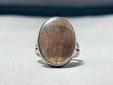 Gorgeous Vintage Native American Navajo Abalone Sterling Silver Ring-Nativo Arts