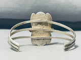 Majestic Vintage Native American Navajo Old Kingman Turquoise Sterling Silver Bracelet-Nativo Arts