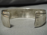 Important Vintage Hopi Art Batala Native American Sterling Silver Bracelet-Nativo Arts