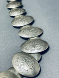 One Of The Most Unique Vintage Native American Navajo Sterling Silver Bead Necklace-Nativo Arts